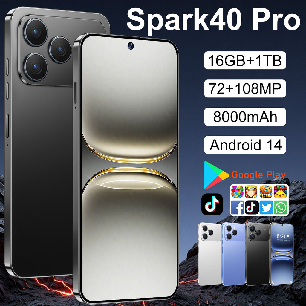 Tecno Spark 40 Pro – 16GB RAM + 1TB Storage | High-Speed Smartphone