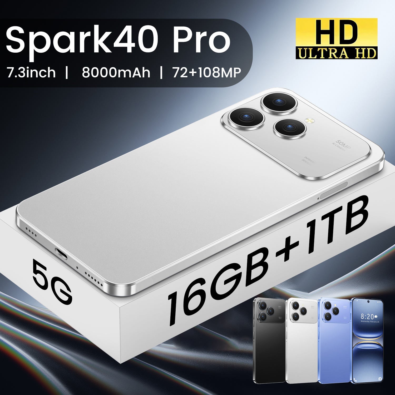 Tecno Spark 40 Pro – 16GB RAM + 1TB Storage | High-Speed Smartphone